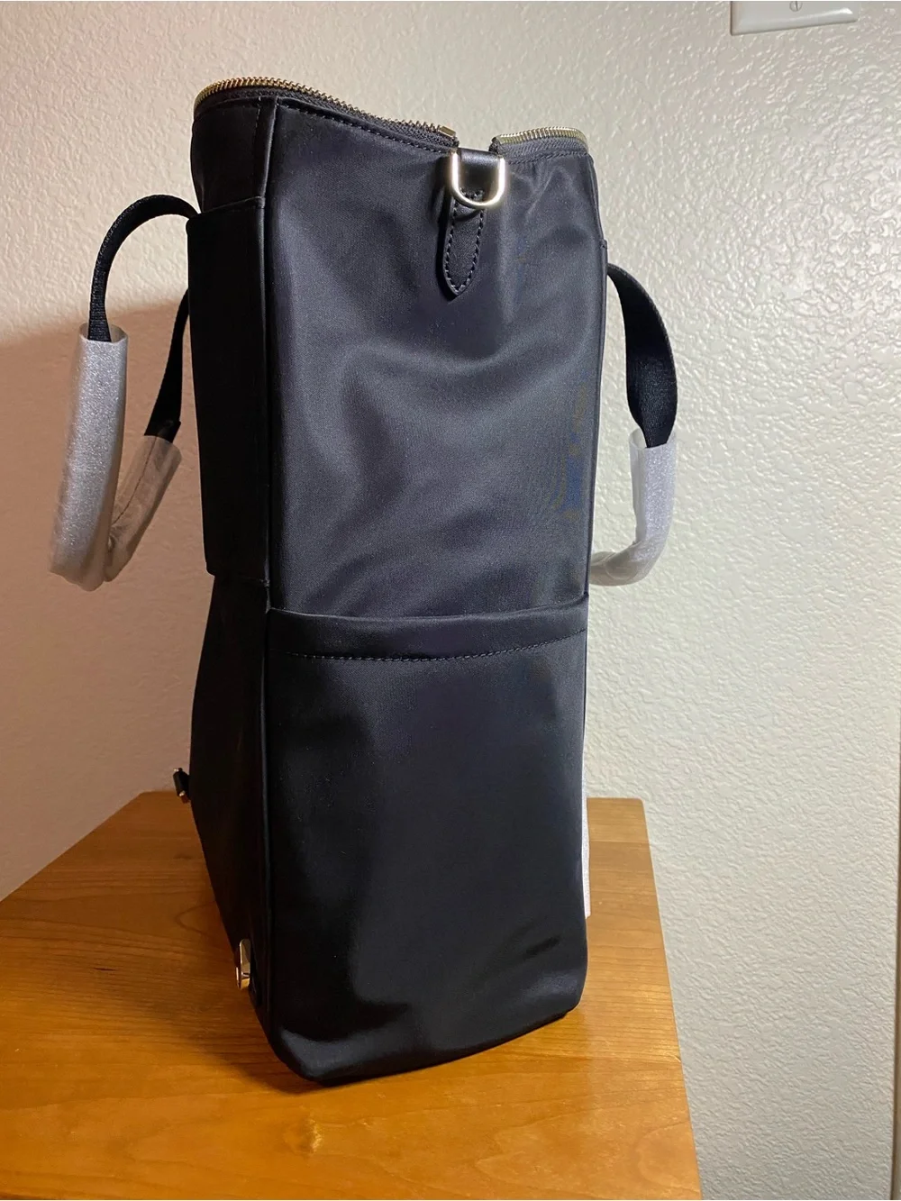 kate spade Black Nylon Laptop Tote with Gold Hardware